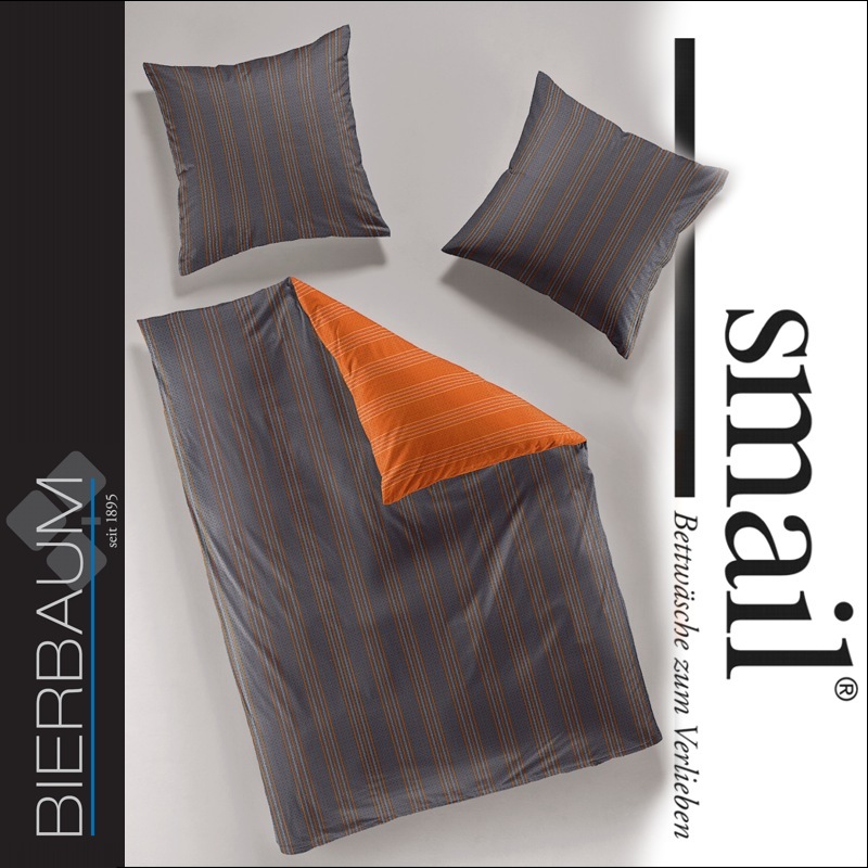 Bierbaum smail mako satin bettwäsche 200x200 wendebettwäsche ...