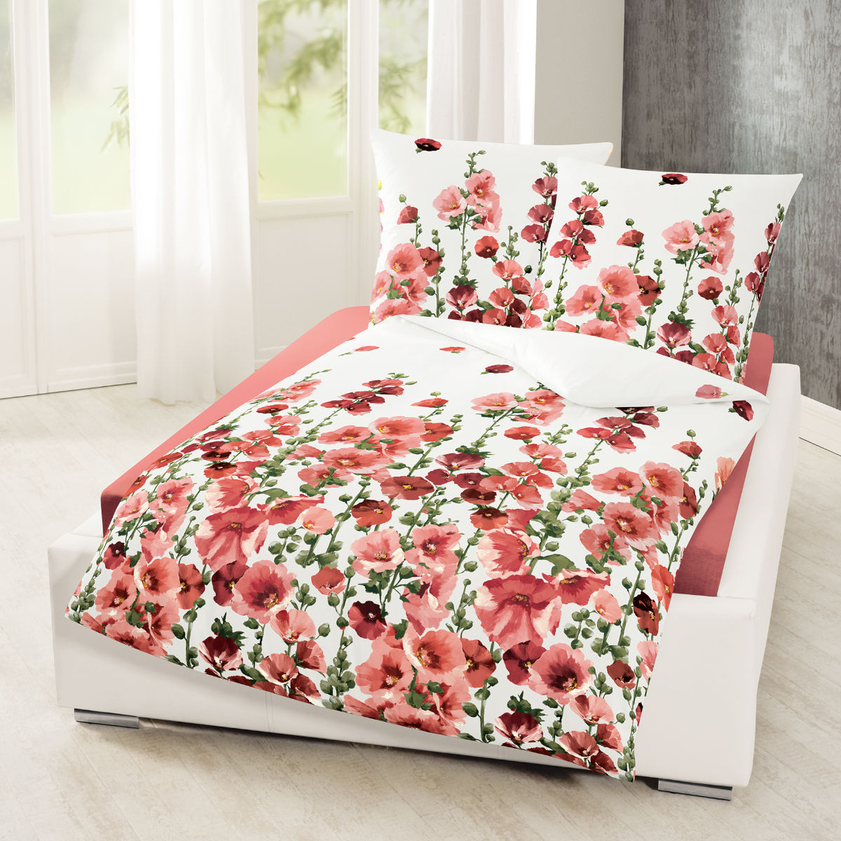 Bierbaum Bettwäsche 3751 Fein-Biber – 100% Baumwolle, Gold 40, 155x220 Cm + 80x80 Cm, Komfortgröße