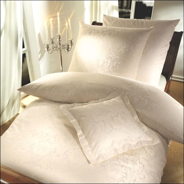 Curt Bauer Mako-Brokat-Damast Bettwäsche Florenz 2680-0639 Farbe beige