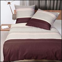 Janine Mako Satin Bettwäsche J.D. 87079-01 rosé rosenholz Computerdruck Kreise
