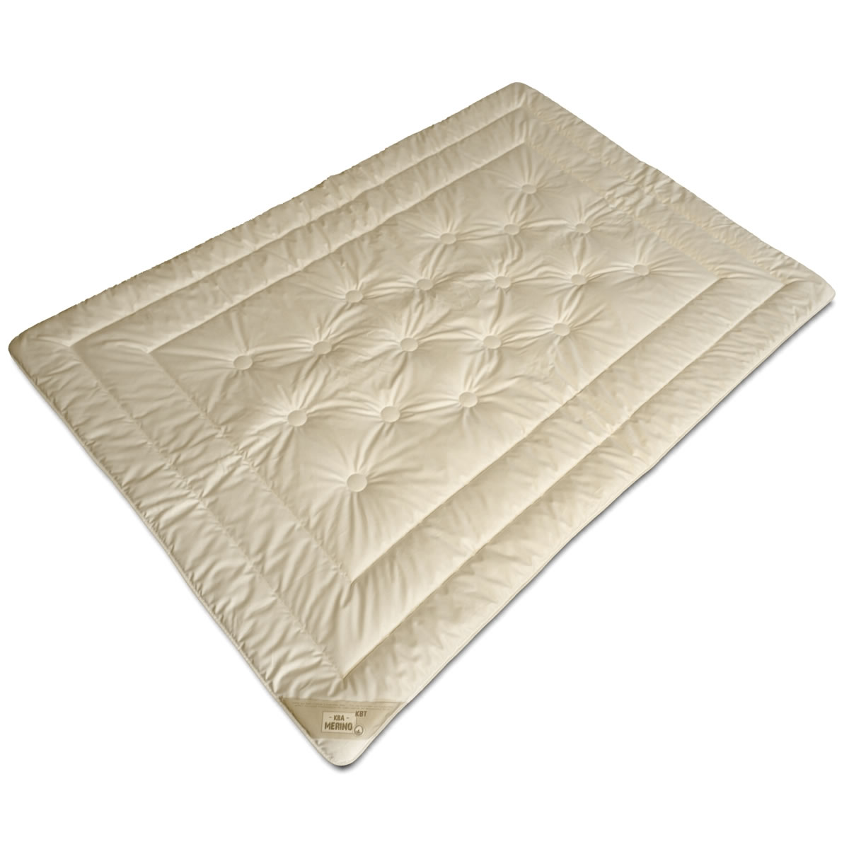 Franknatur Bettdecke KBT Merino Schafschurwolle – Winterdecke 135x200 Cm, Bio-Baumwolle, Waschbar