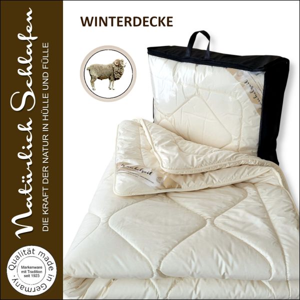 100% Merino Schafschurwolle Winterdecke Duo Decke Winterbett