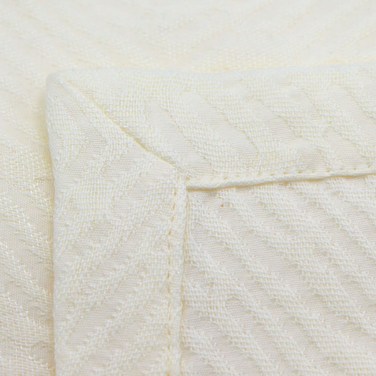 Biederlack Überwurf 220x240 Cm – Baumwoll-Mischgewebe, Mit Velours-Einfassung, Camel, Made In Germany